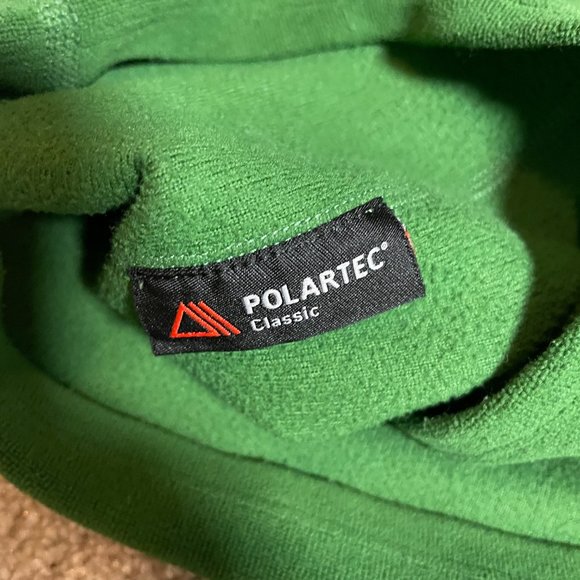 The North Face Green Fuzzy Pull over jacket - Picture 5 of 5